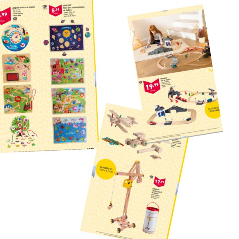 Juguetes de madera de ALDI Madres Desterradas